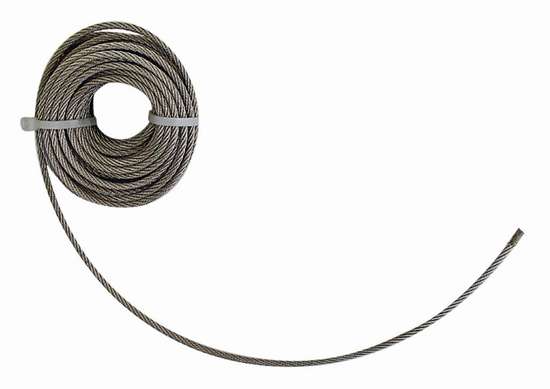 Edelstahl Seil V4A, 6 mm,<br>nach Maß per Lfm
