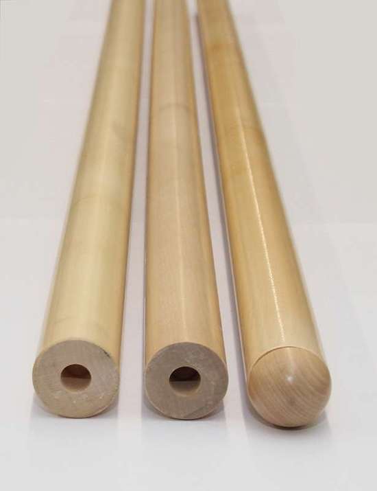 Holzhandlauf in Ahorn lackiert DM 40 mm - 1,4 m Länge