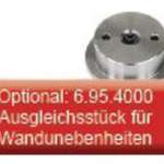 Punkthalter V2A DM 49.5 mm f. Glst. 13.52-21.52 mm - WA20mm