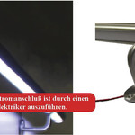 LED - Handlauf Set Edelstahl V2A<br>DM 42x1,5, L: 2500mm