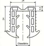 Gummidicht. für Nutrohr,Glst. 8-10,76mm - L6000mm